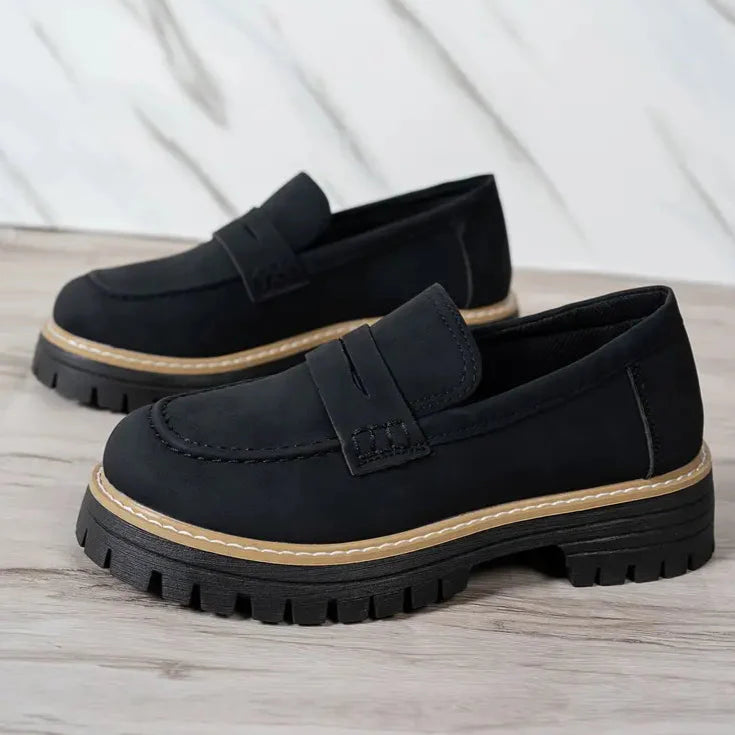 Mocassin Daim Tres Confortable - Femme