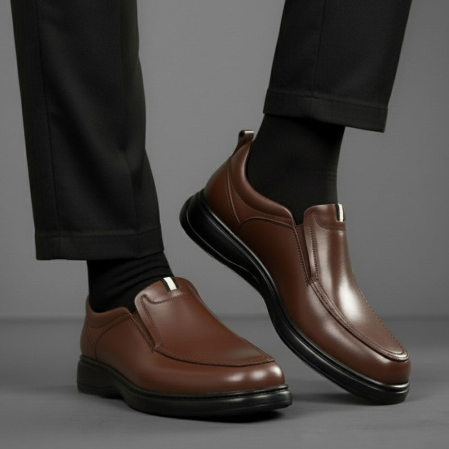 Chaussure Marron de Luxe Confortable 100% Cuir