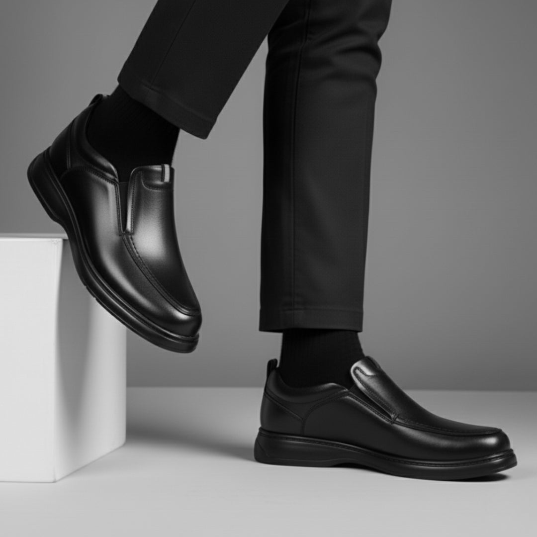 Chaussure Noir de Luxe Tres Confortable 100% Cuir