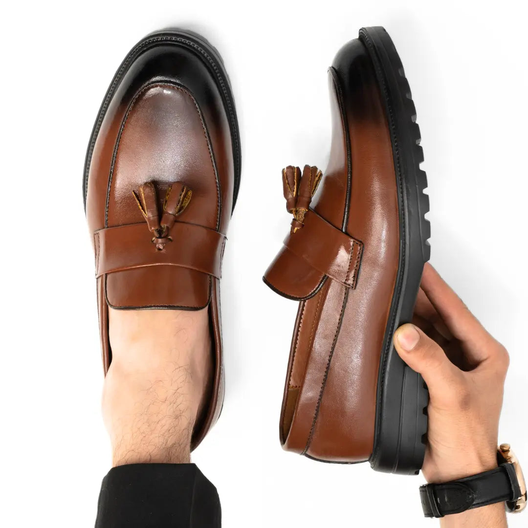 Mocassins Marron de Luxe Tres Confortable 100% Cuir