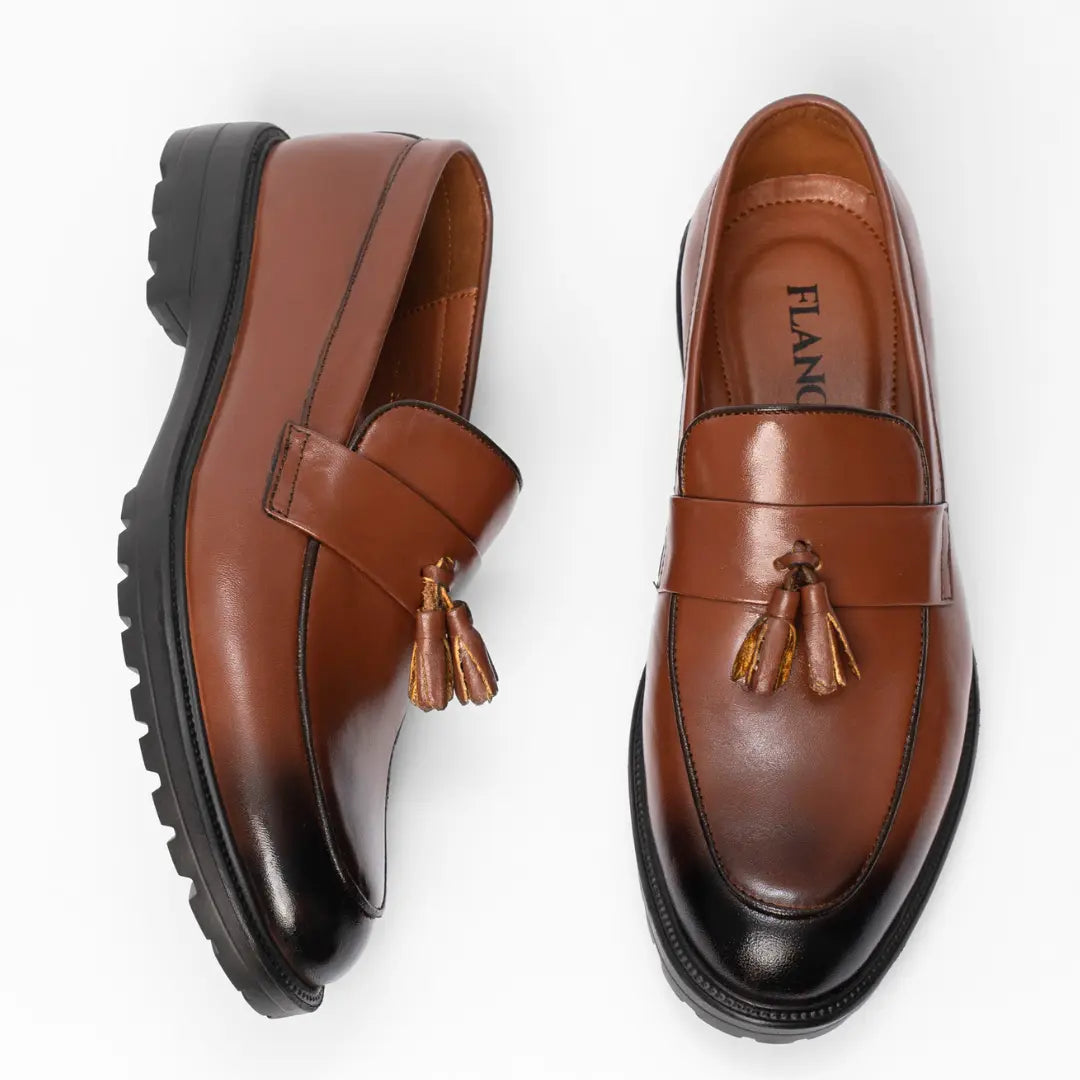 Mocassins Marron de Luxe Tres Confortable 100% Cuir