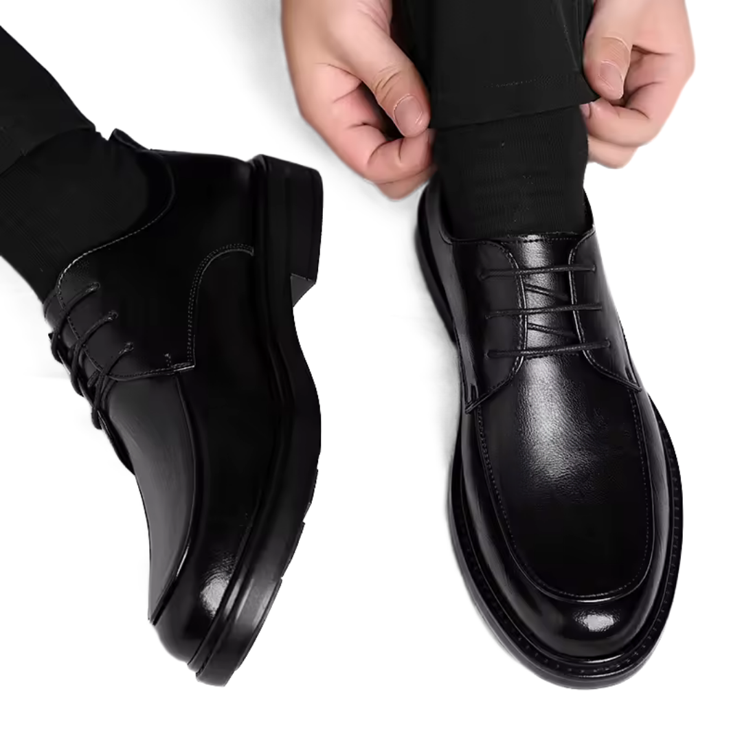 Chaussure Noir de Luxe Tres Confortable 100% Cuir