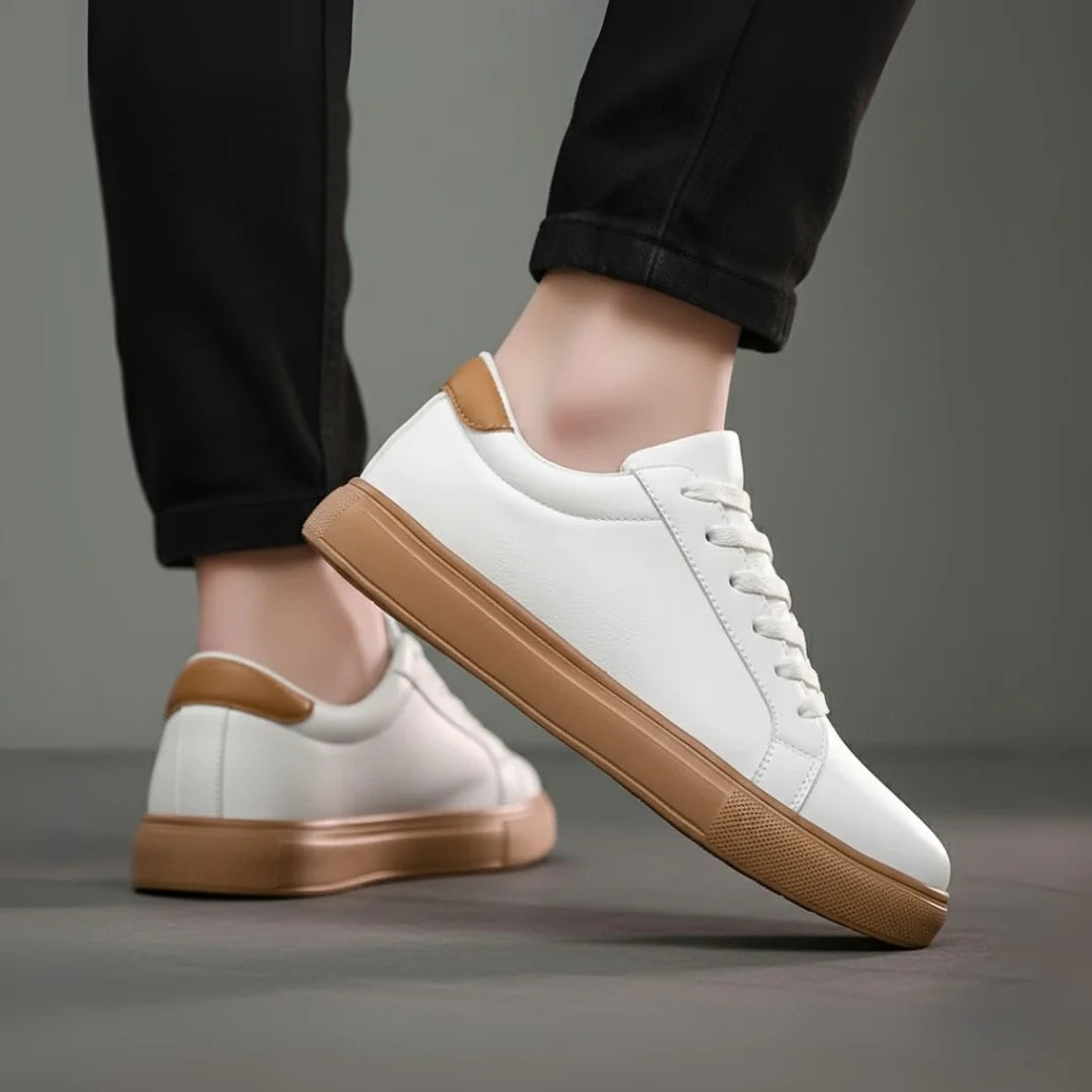 Sneakers Blanc en Cuir - Tres Confortable