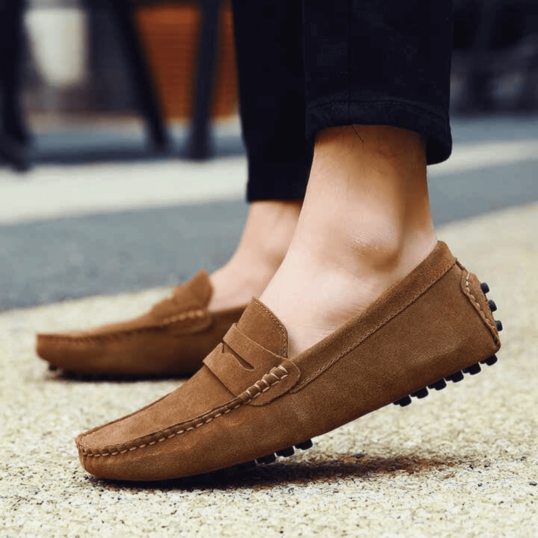 Mocassins Daim de Luxe Tres Confortable, Pour Hommes