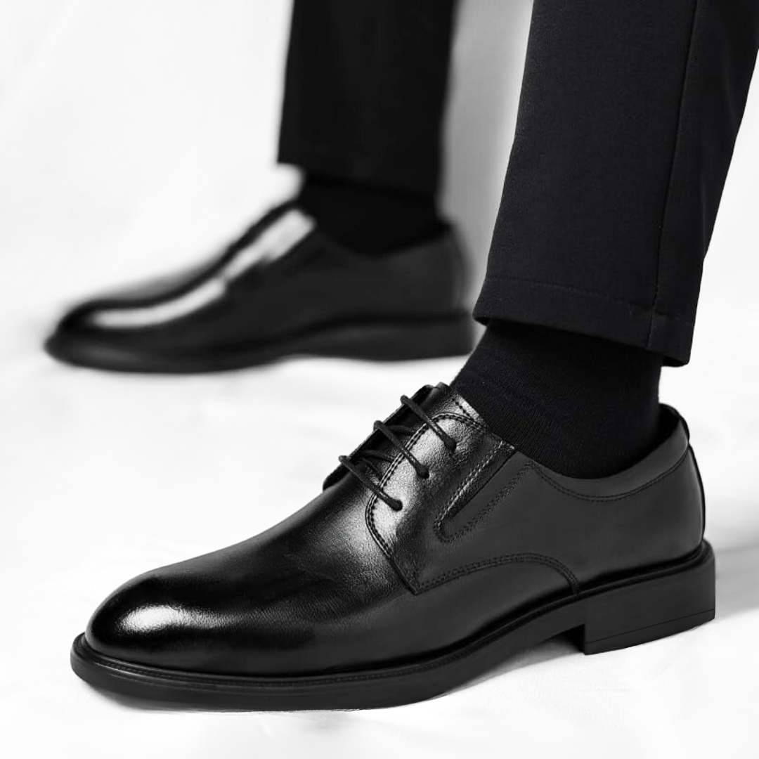 Chaussure Noir en Cuir Tres Confortable 100% Cuir