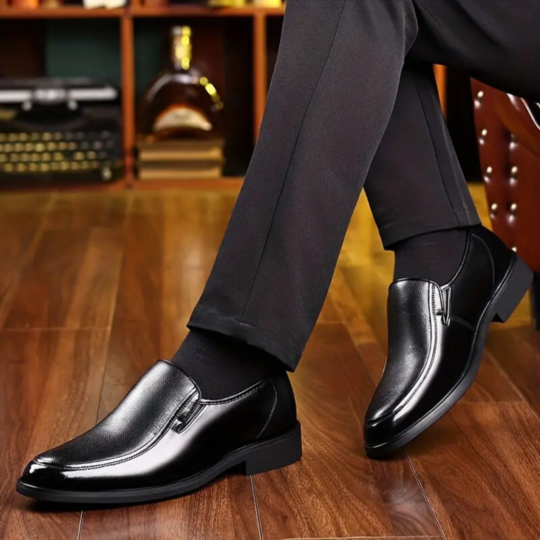Chaussure Noir de Luxe Confortable 100% Cuir