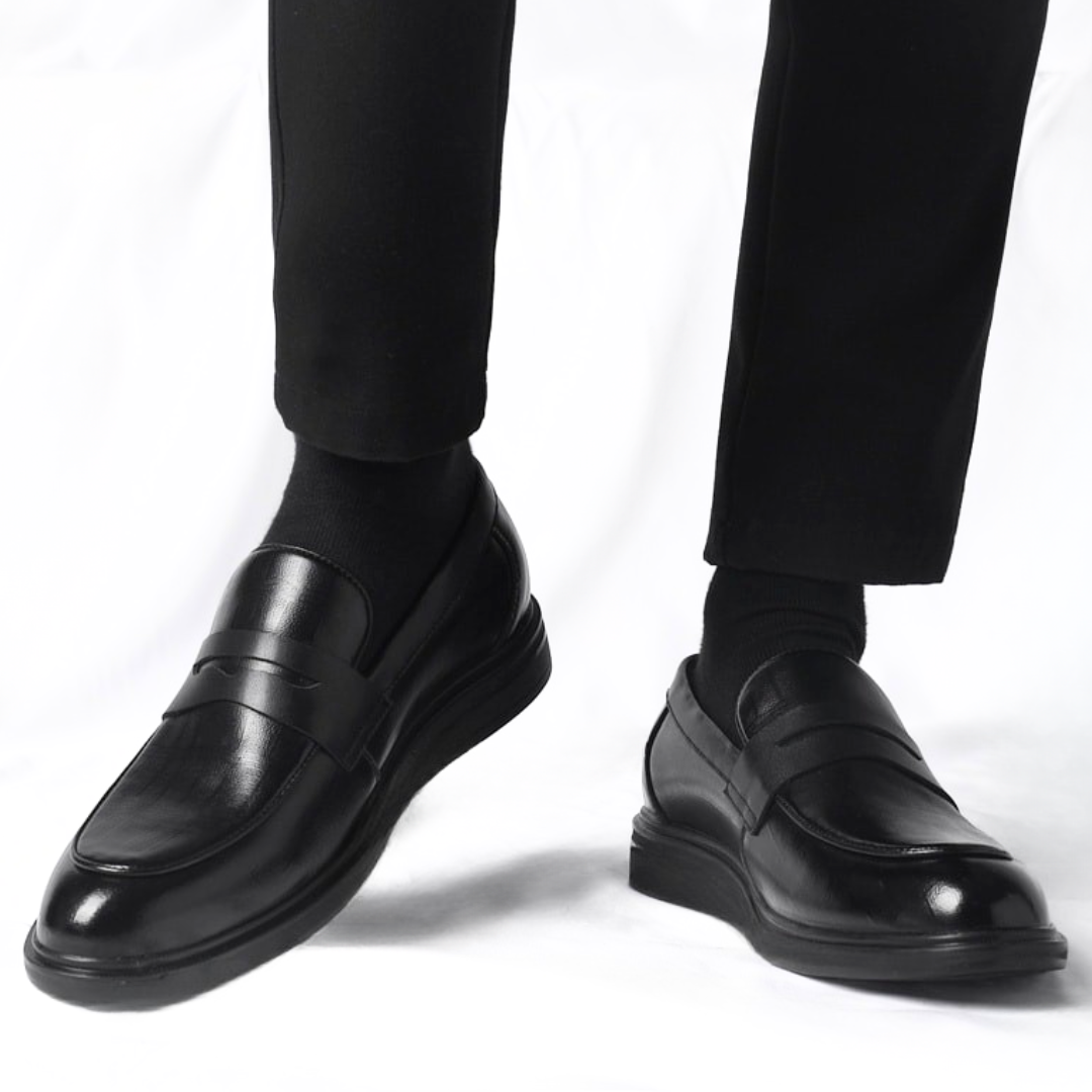 Chaussure Noir de Luxe Tres Confortable 100% Cuir