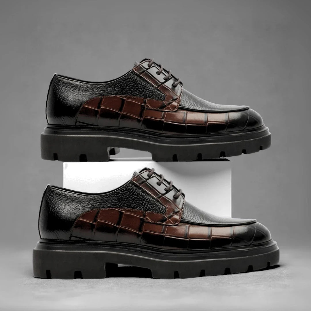 Derby Homme Tres Confortable - Cuir Grainé
