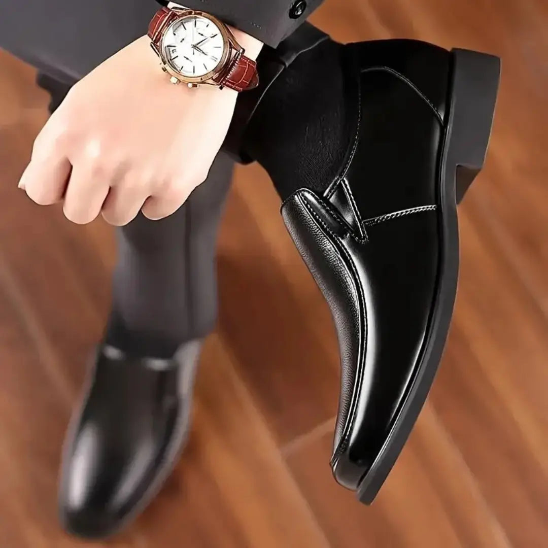 Chaussure Noir de Luxe Confortable 100% Cuir