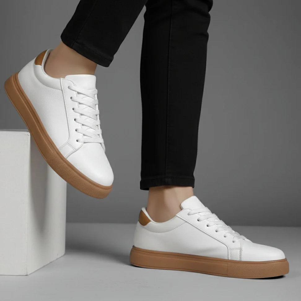 Sneakers Blanc en Cuir - Tres Confortable
