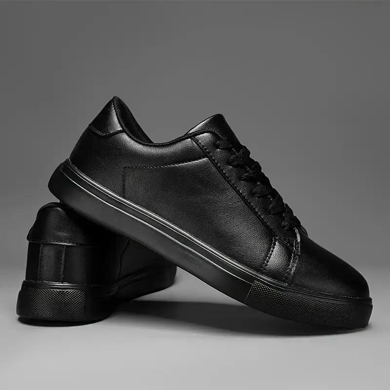 Sneakers Noir en Cuir - Tres Confortable