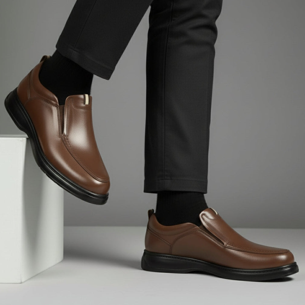Chaussure Marron de Luxe Confortable 100% Cuir