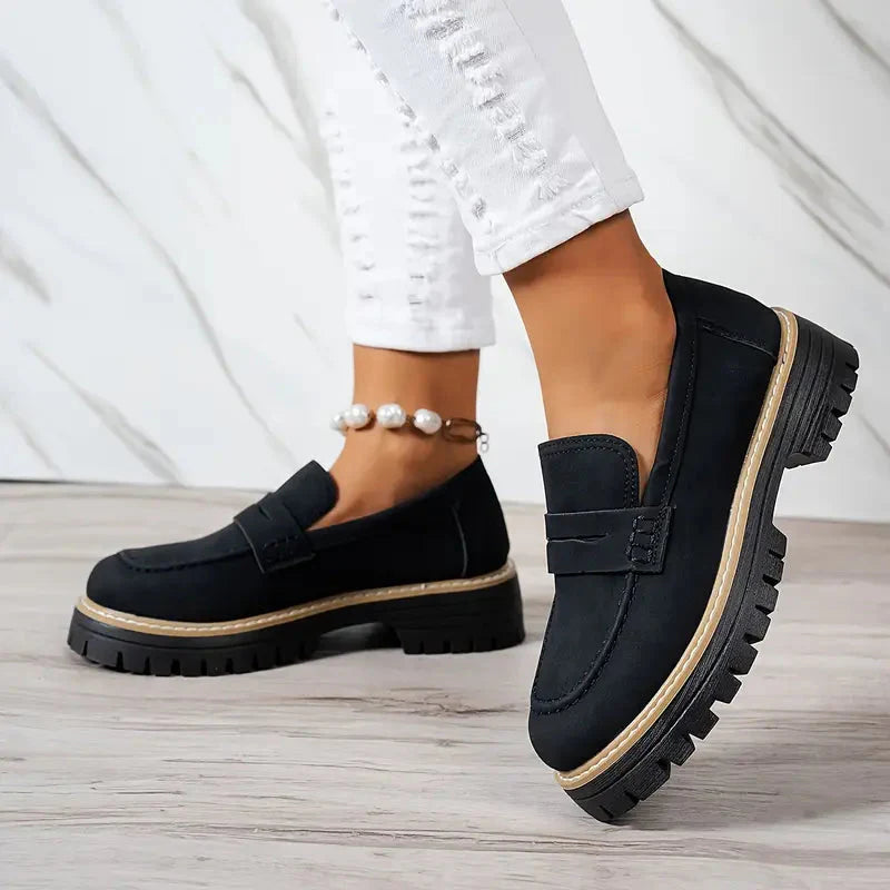 Mocassin Daim Tres Confortable - Femme