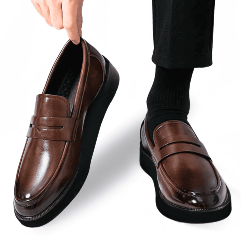 Chaussure Marron de Luxe Tres Confortable 100% Cuir