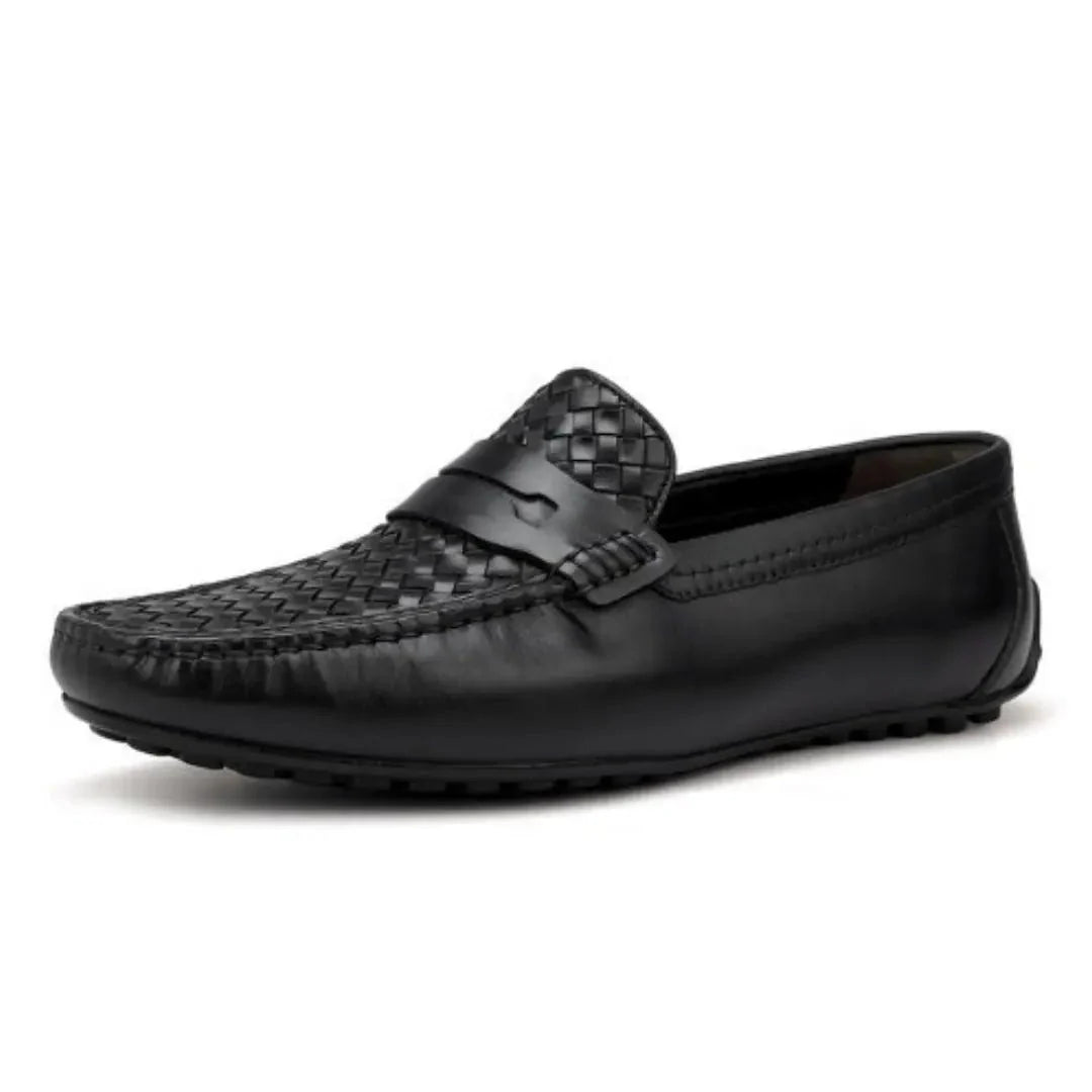 Mocassins Cuir Noir - Tres Confortable