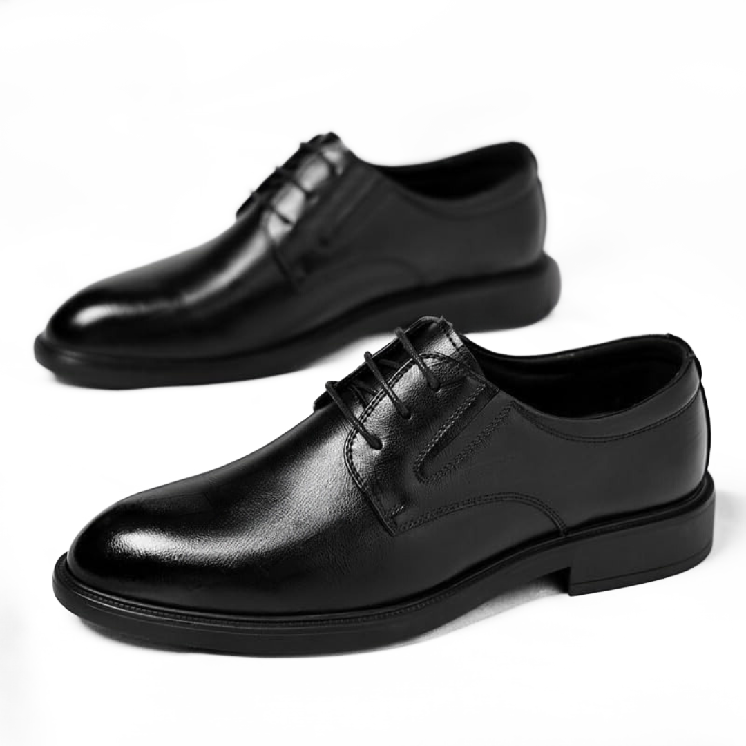 Chaussure Noir en Cuir Tres Confortable 100% Cuir