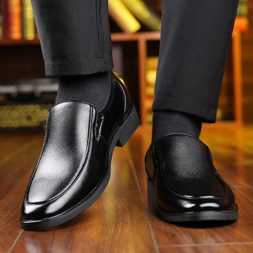Chaussure Noir de Luxe Confortable 100% Cuir