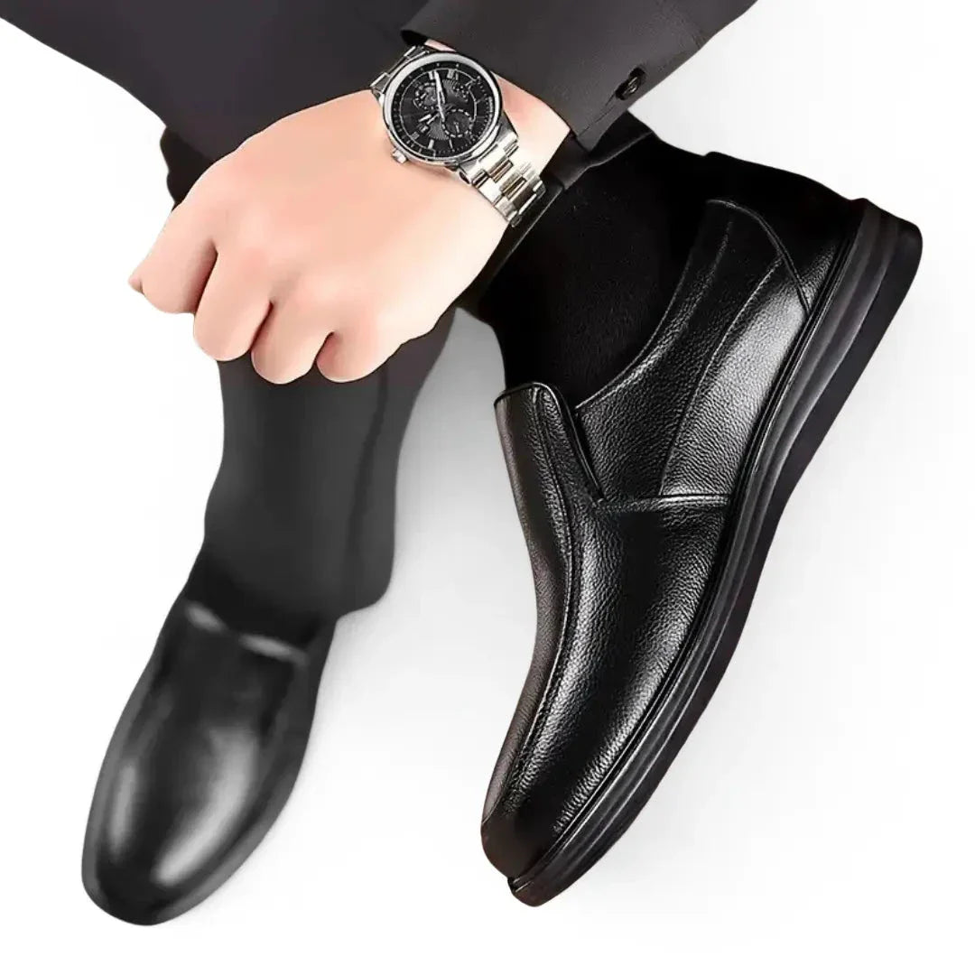 Chaussure Noir de Luxe Tres Confortable 100% Cuir