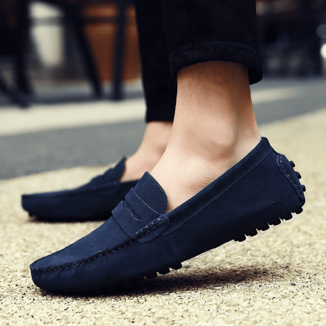 Mocassins Daim de Luxe Tres Confortable, Pour Hommes