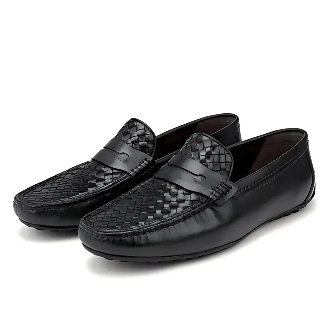 Mocassins Cuir Noir - Tres Confortable