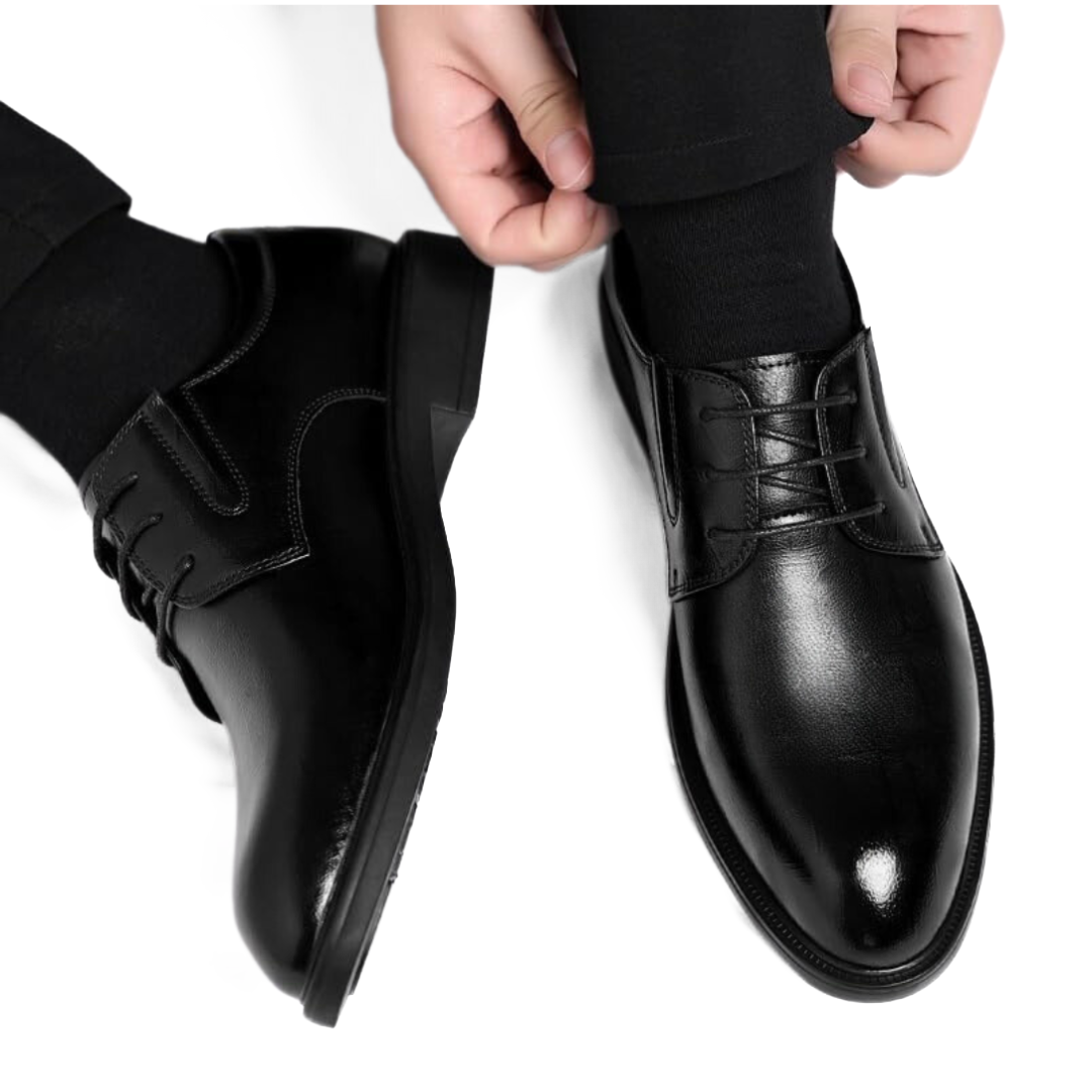 Chaussure Noir en Cuir Tres Confortable 100% Cuir