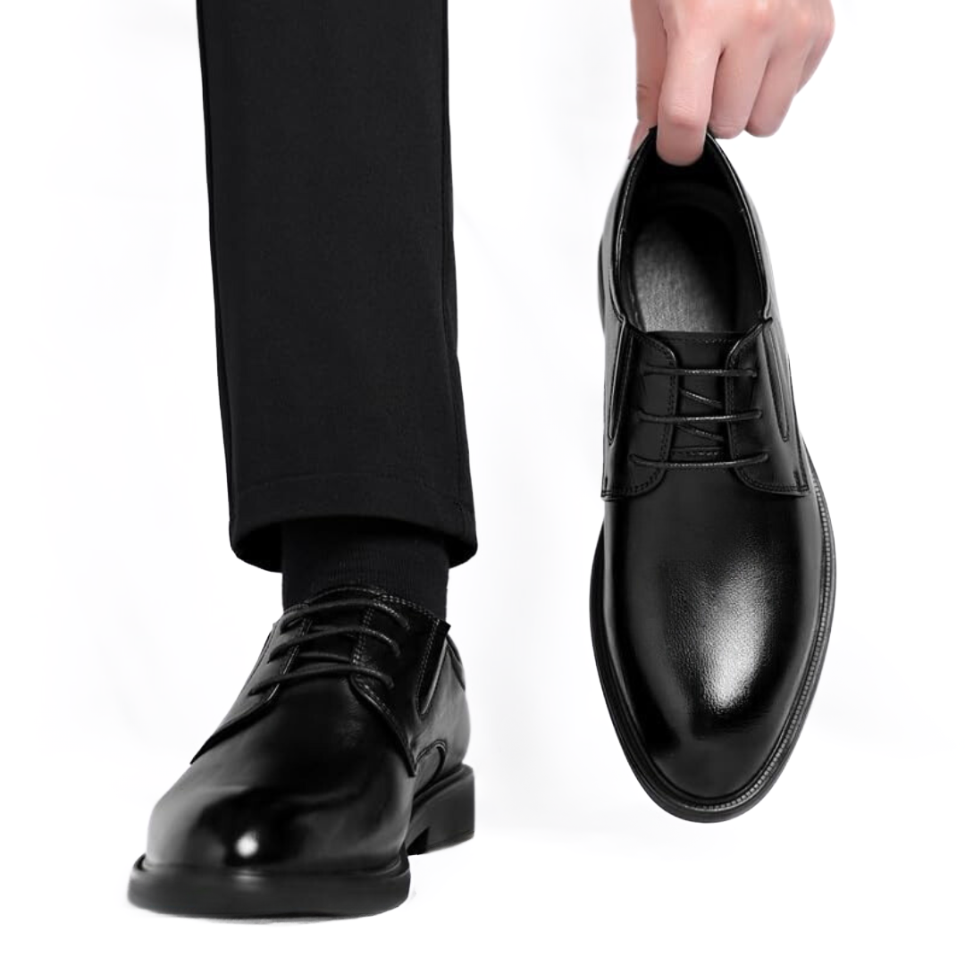 Chaussure Noir en Cuir Tres Confortable 100% Cuir