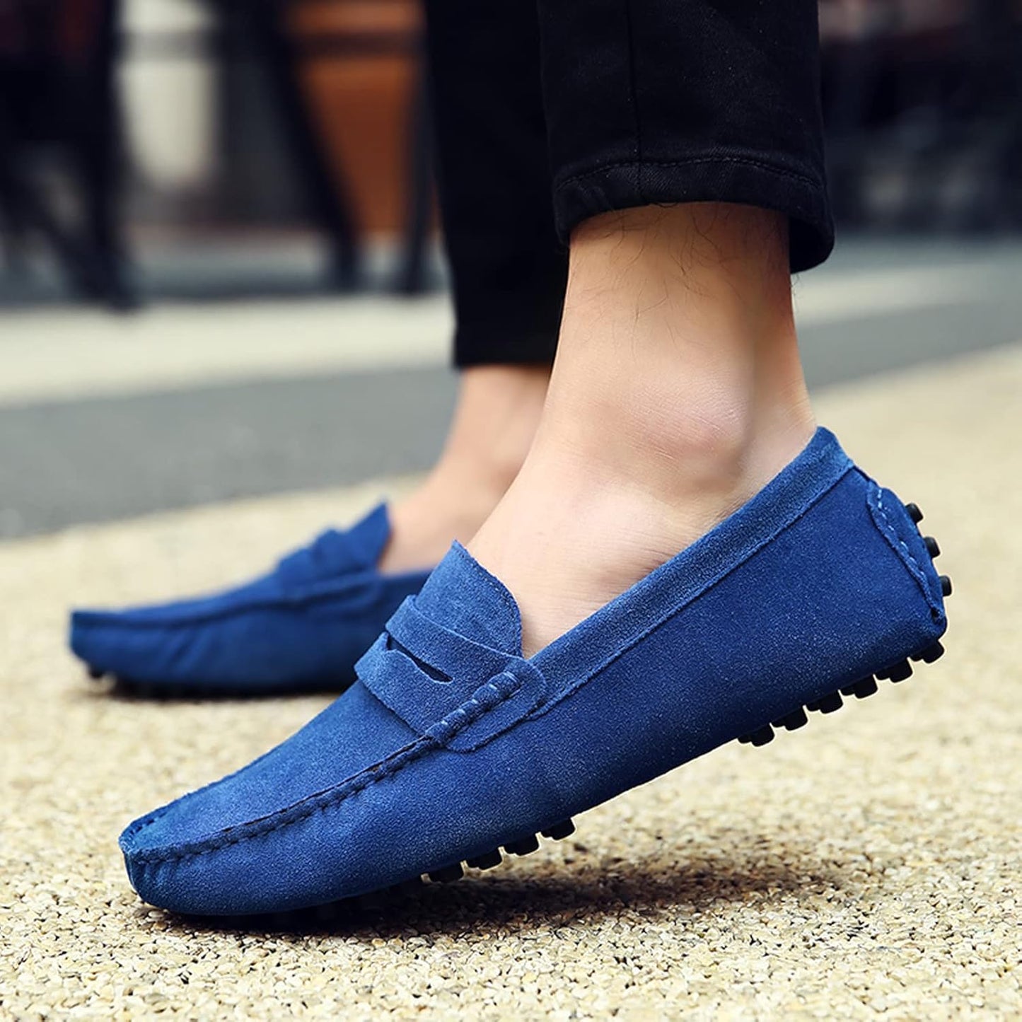 Mocassins Daim de Luxe Tres Confortable, Pour Hommes