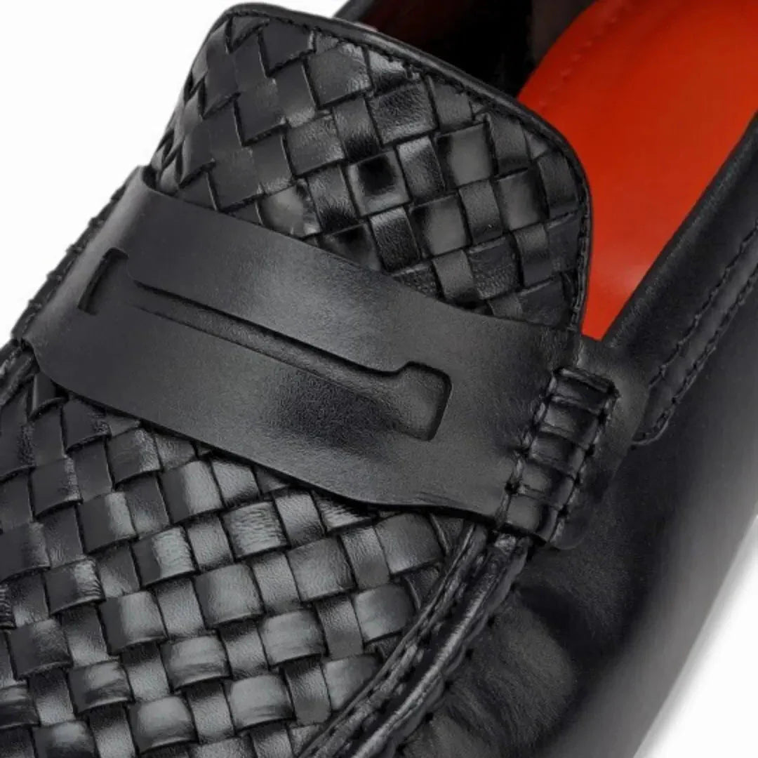 Mocassins Cuir Noir - Tres Confortable