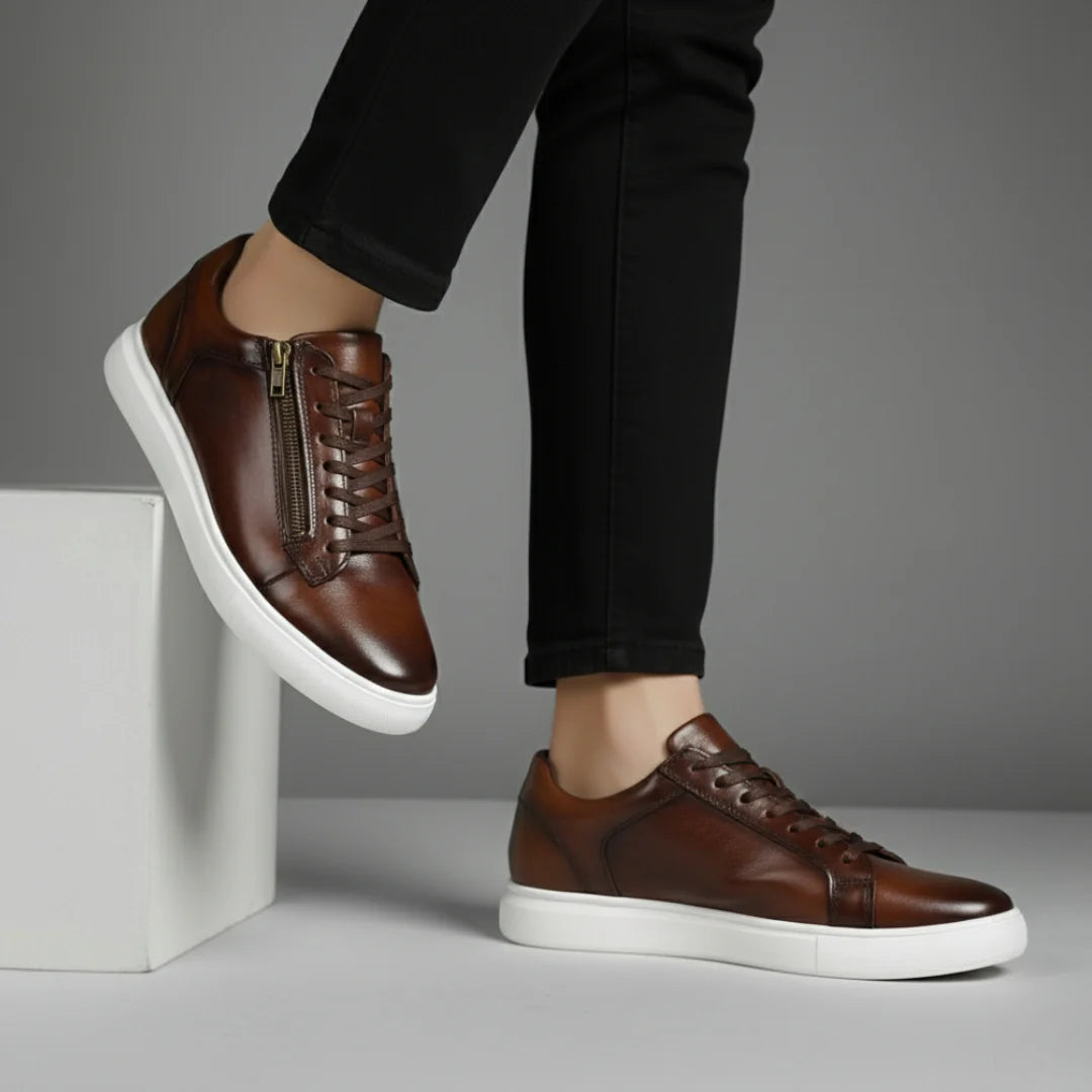 Sneakers Homme en Cuir - Tres Confortable