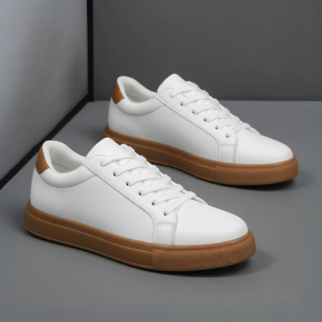 Sneakers Blanc en Cuir - Tres Confortable