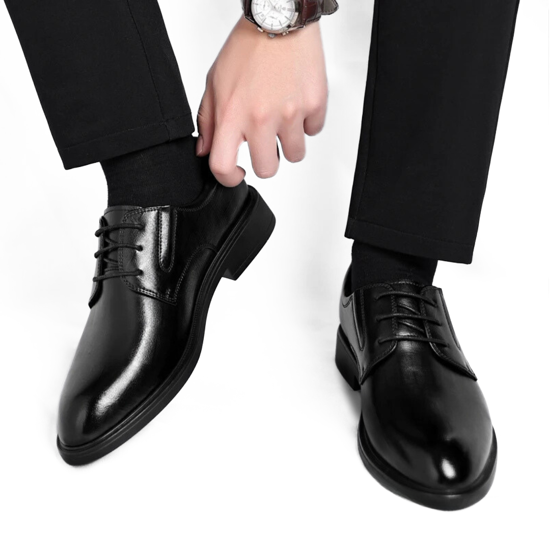 Chaussure Noir en Cuir Tres Confortable 100% Cuir