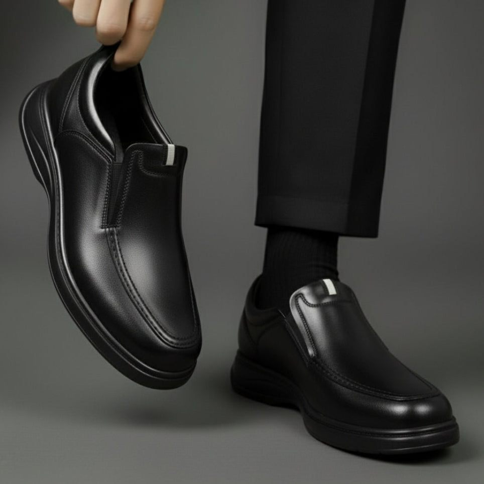 Chaussure Noir de Luxe Tres Confortable 100% Cuir