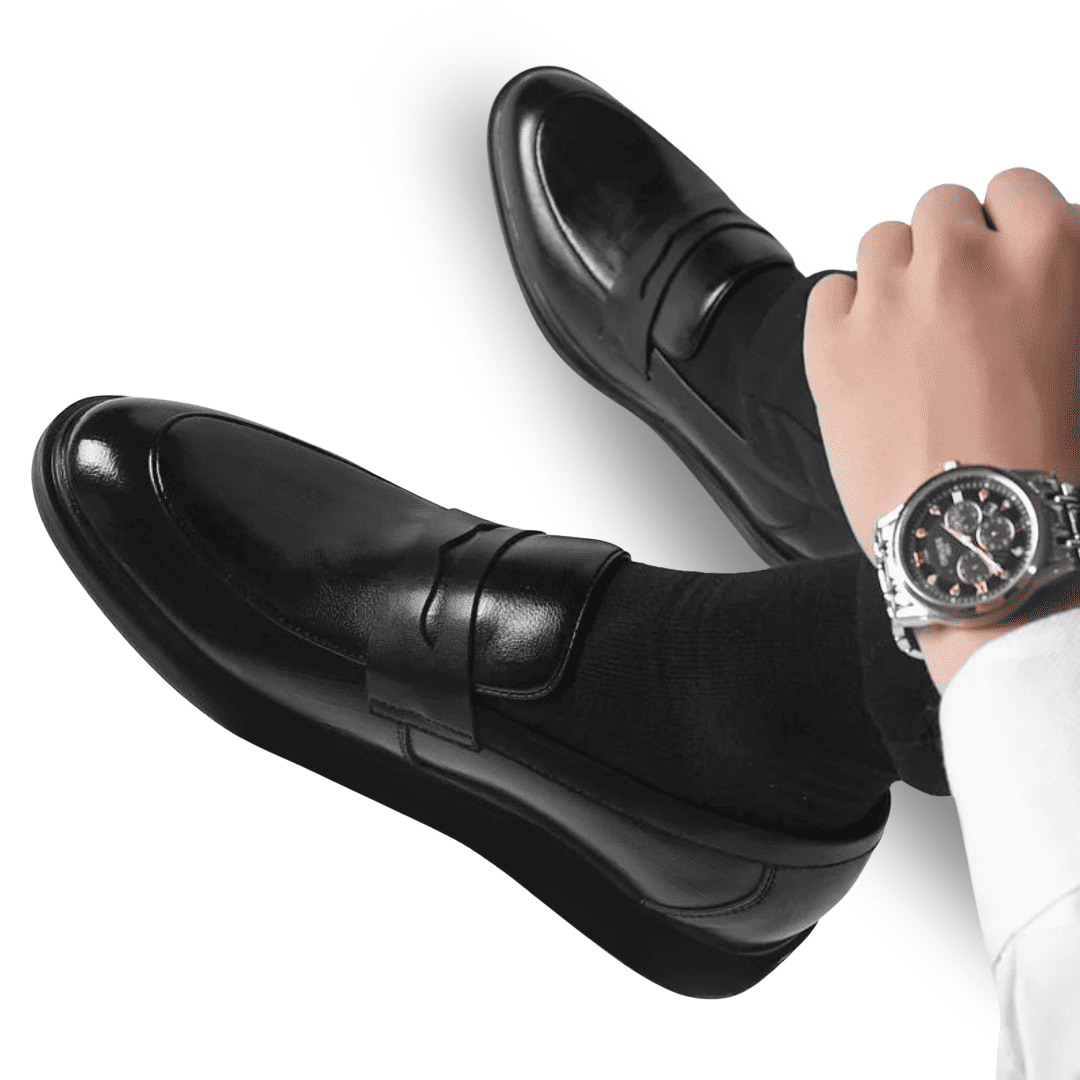 Chaussure Noir de Luxe Tres Confortable 100% Cuir