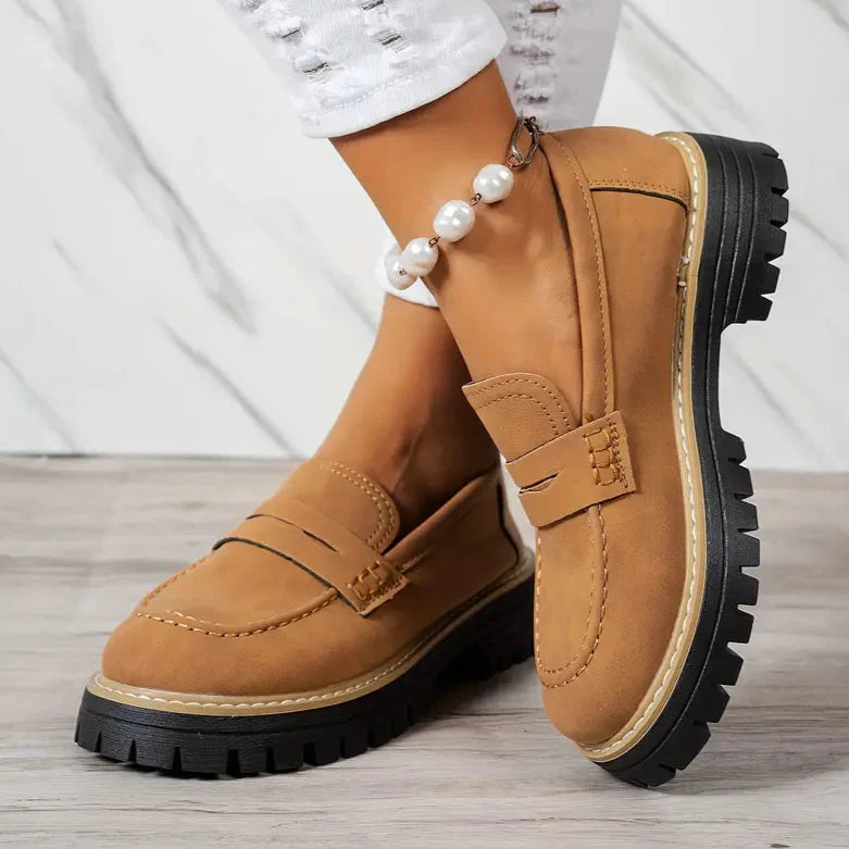 Mocassin Daim Tres Confortable - Femme