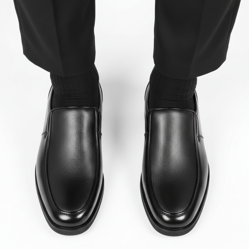 Chaussure Classe Noir 100% Cuir Tres Confortable