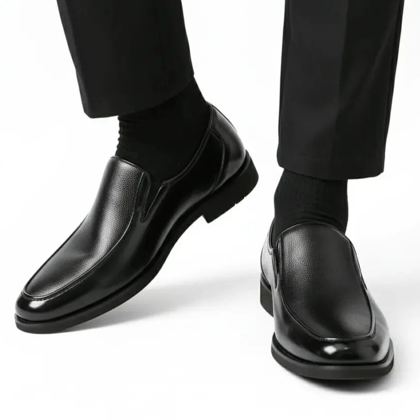 Chaussure Classe Noir 100% Cuir Tres Confortable