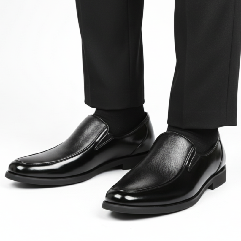 Chaussure Classe Noir 100% Cuir Tres Confortable