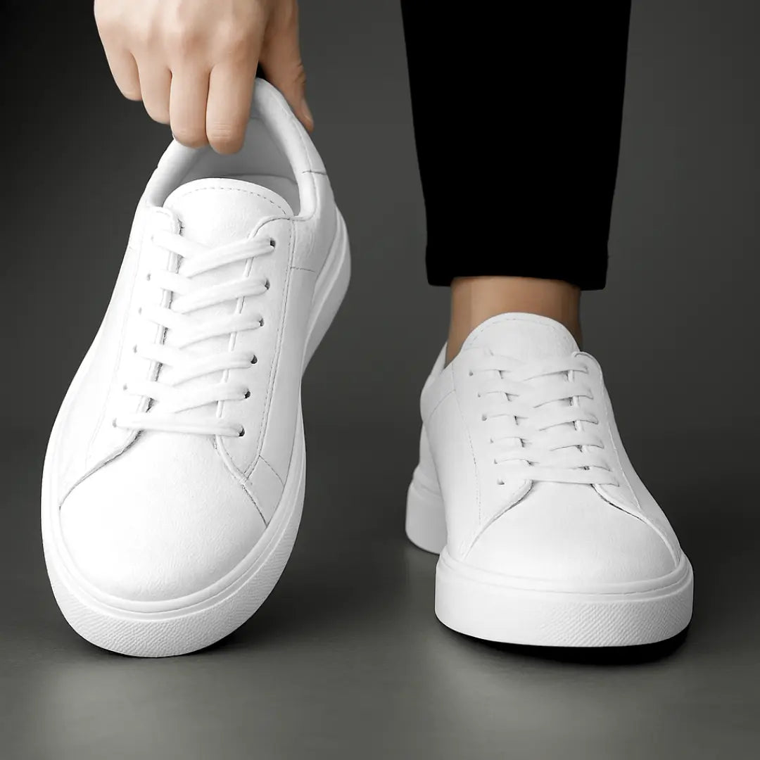 Sneakers Blanc en Cuir - Tres Confortable