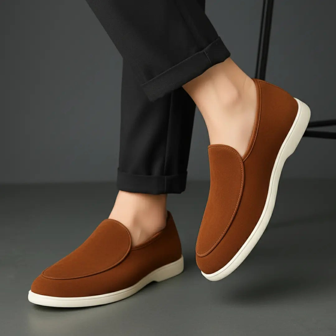 Mocassin Daim Tabac - Tres Confortable