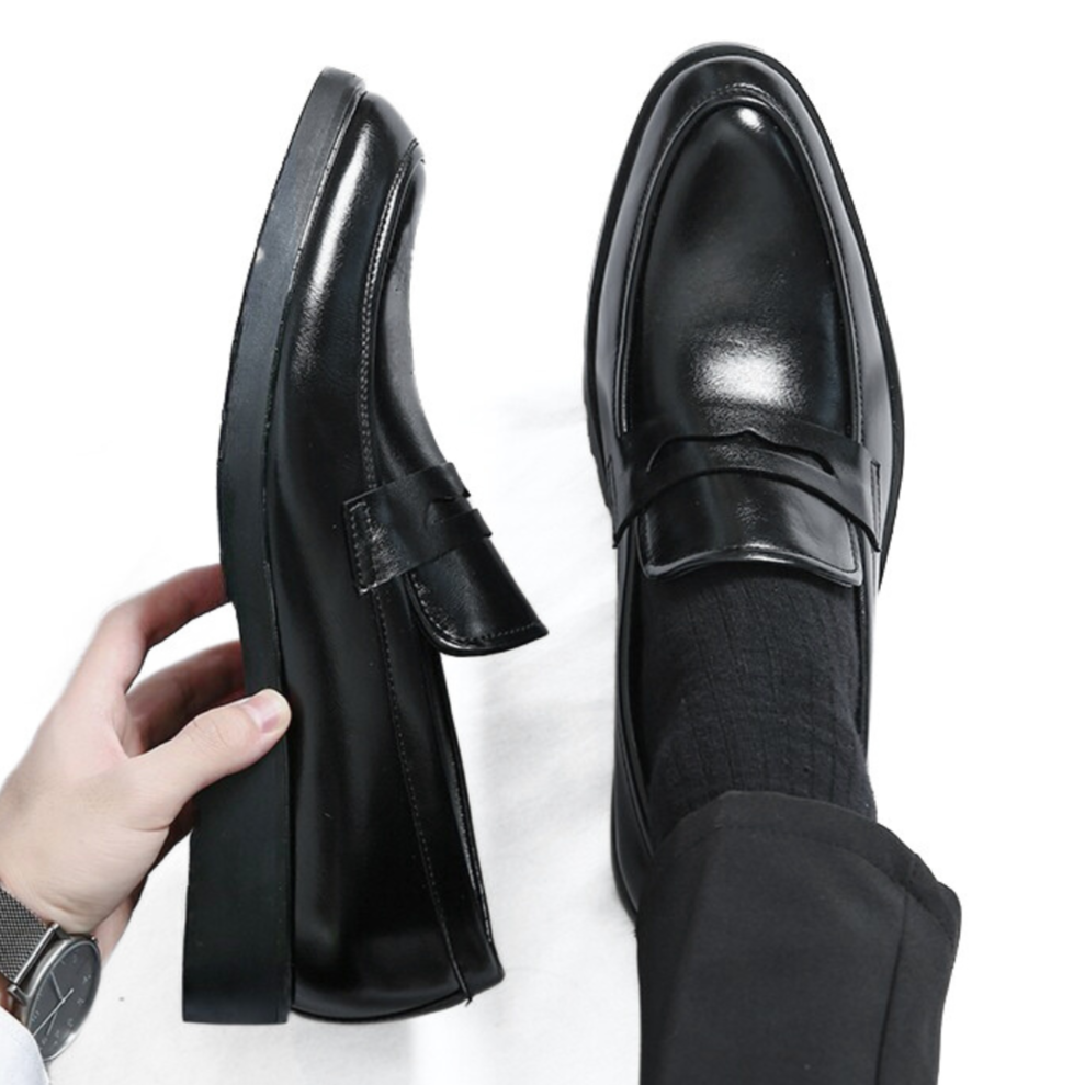 Chaussure Noir de Luxe Confortable 100% Cuir