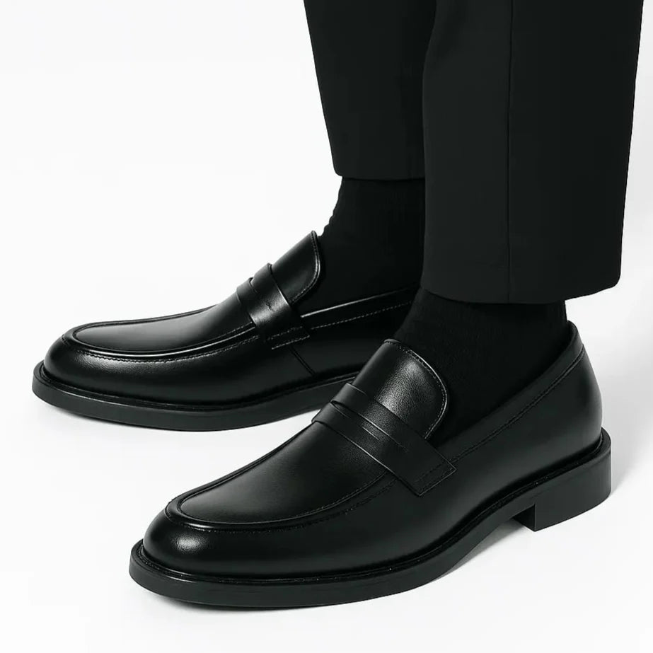 Chaussure Noir de Luxe Confortable 100% Cuir