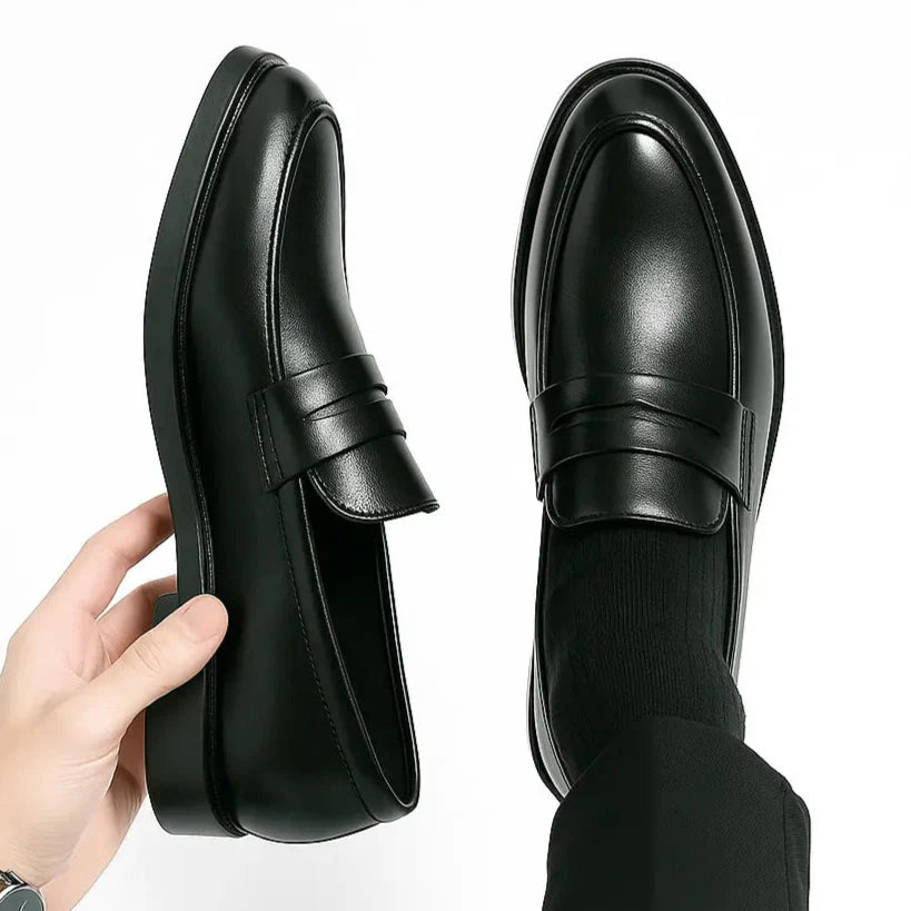 Chaussure Noir de Luxe Confortable 100% Cuir