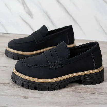 Mocassin Daim Tres Confortable - Femme