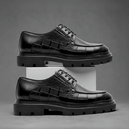 Derby Homme Tres Confortable - Cuir Grainé