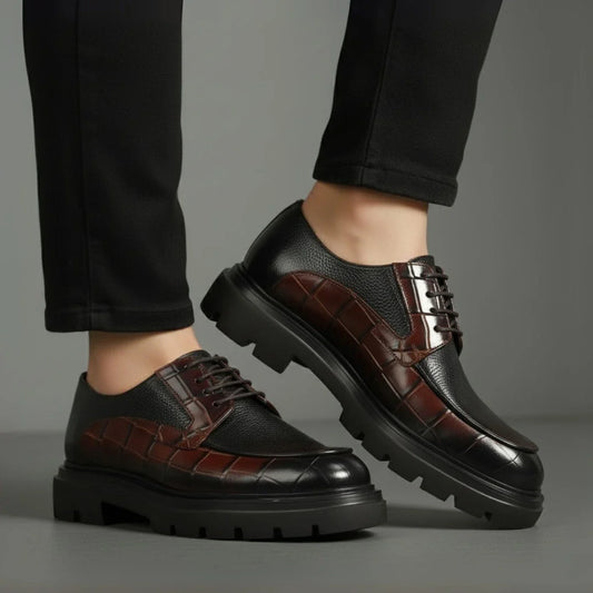 Derby Homme Tres Confortable - Cuir Grainé