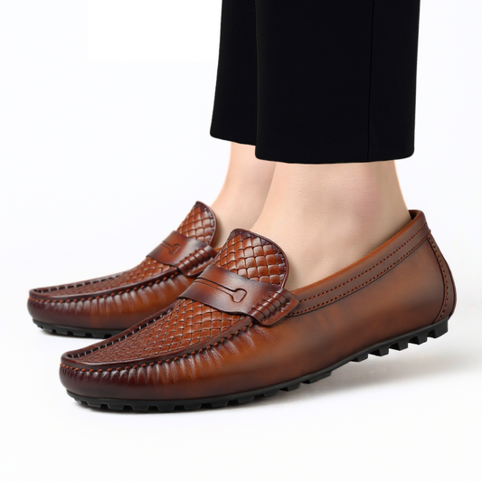 Mocassins Cuir Marron - Tres Confortable