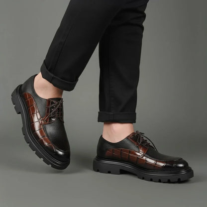 Derby Homme Tres Confortable - Cuir Grainé