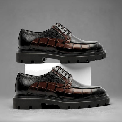 Derby Homme Tres Confortable - Cuir Grainé