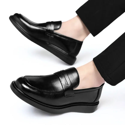 Mocassin Noir de Luxe Confortable 100% Cuir