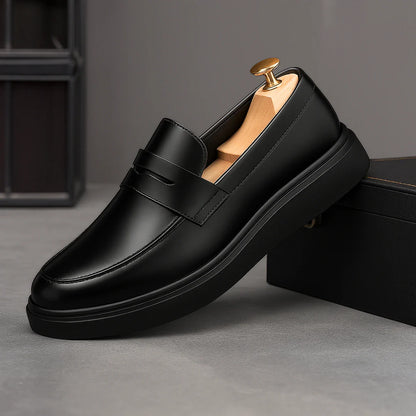 Mocassin Noir de Luxe Tres Confortable 100% Cuir